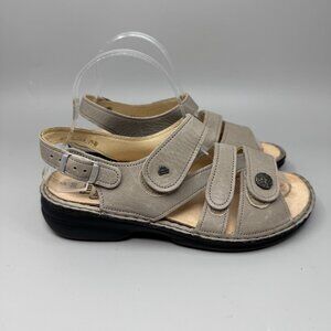 Finn Comfort Gomera Tan Leather Cork Bed Sandals Women’s Size EU 38 US 7.5